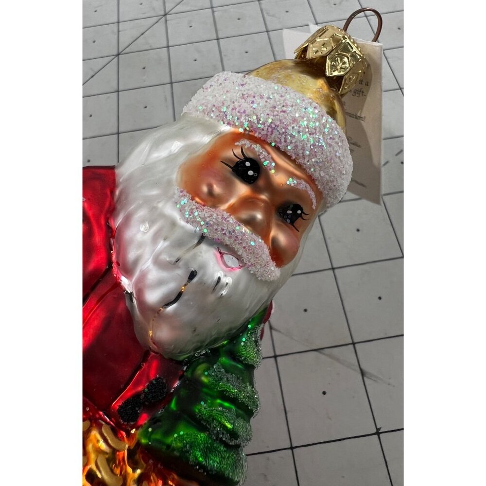 Christopher Radko Santa Christmas Ornament Pot O’ Gold “BRK” Berkshire Hathaway - Picture 7 of 9